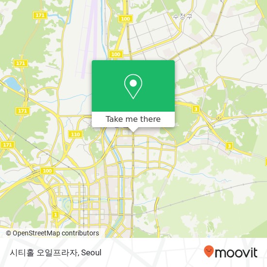 시티홀 오일프라자 map