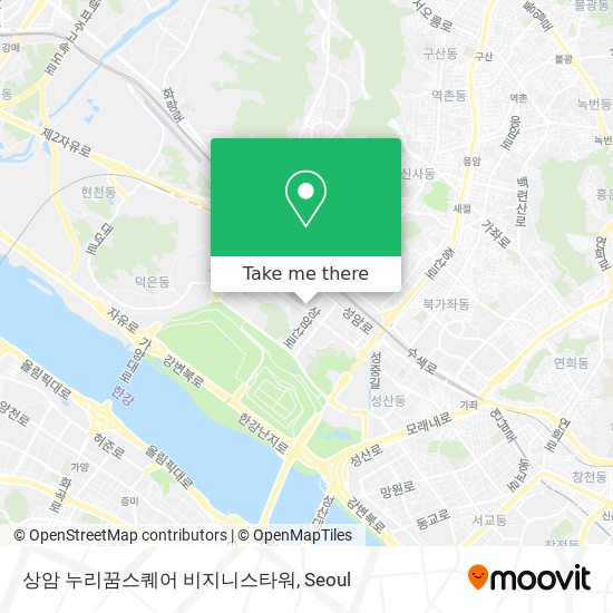 상암 누리꿈스퀘어 비지니스타워 map