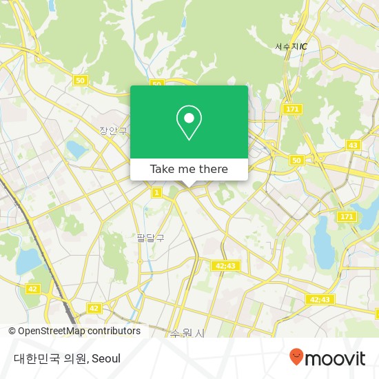 대한민국 의원 map