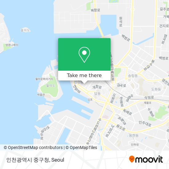 인천광역시 중구청 map