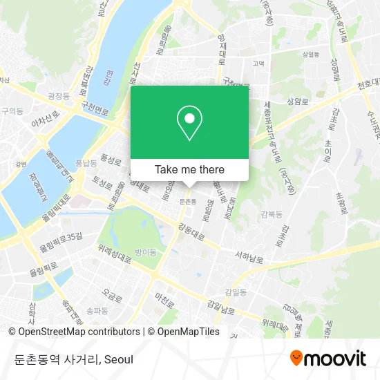 둔촌동역 사거리 map