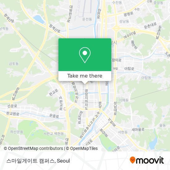 스마일게이트 캠퍼스 map