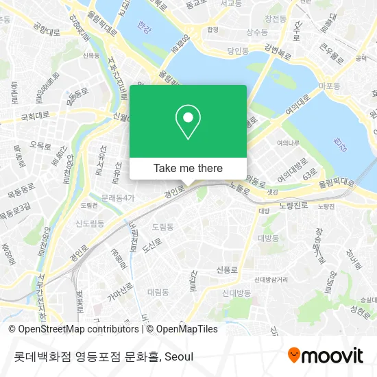 롯데백화점 영등포점 문화홀 map