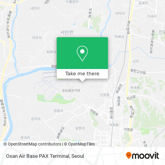 Osan Air Base PAX Terminal map
