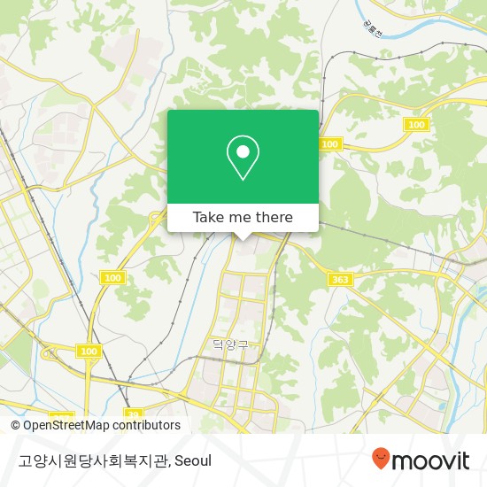 고양시원당사회복지관 map