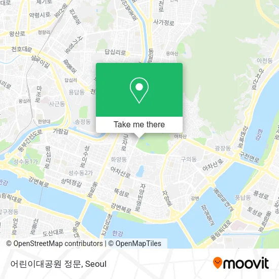 어린이대공원 정문 map