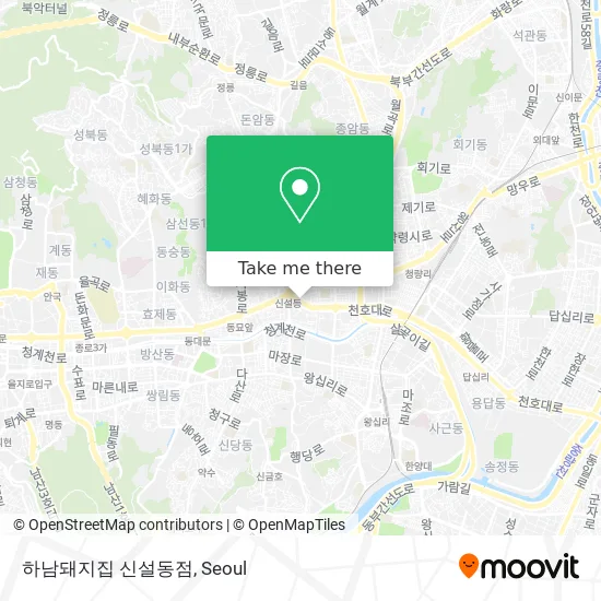 하남돼지집 신설동점 map