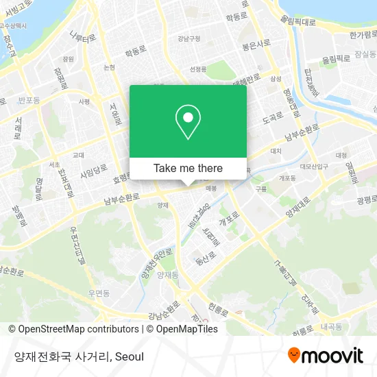 양재전화국 사거리 map