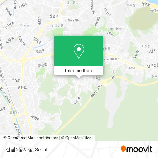 신림6동시장 map
