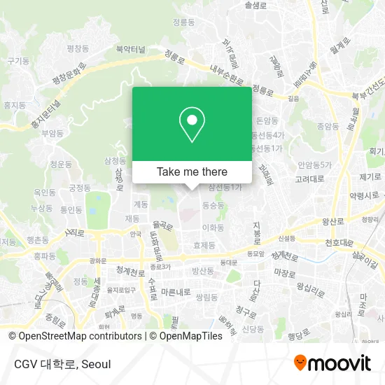 CGV 대학로 map