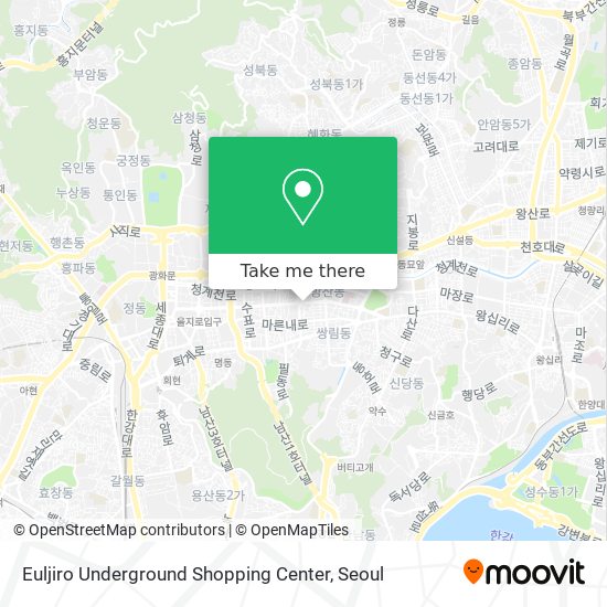 Euljiro Underground Shopping Center map