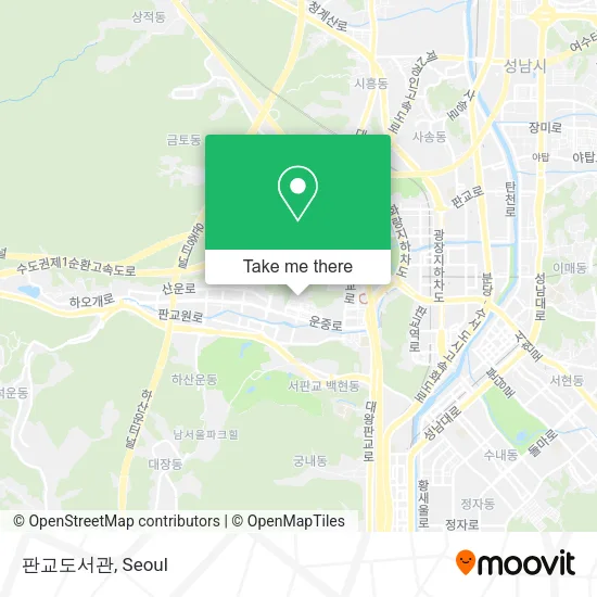 판교도서관 map