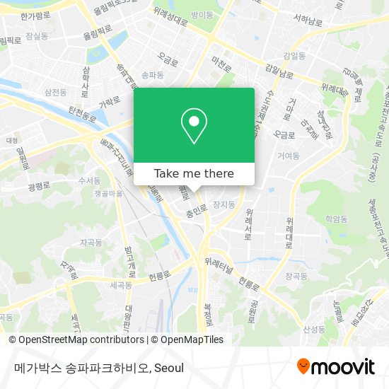 메가박스 송파파크하비오 map