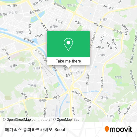 메가박스 송파파크하비오 map