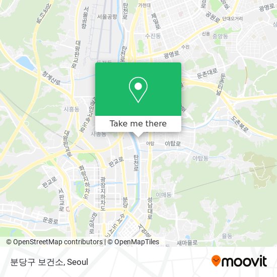 분당구 보건소 map