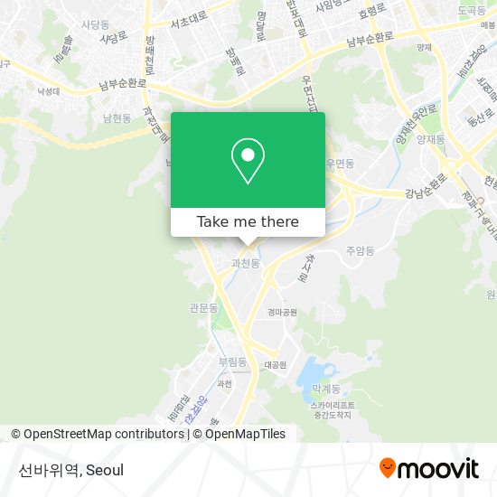 선바위역 map
