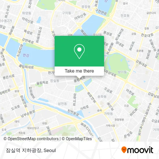 잠실역 지하광장 map