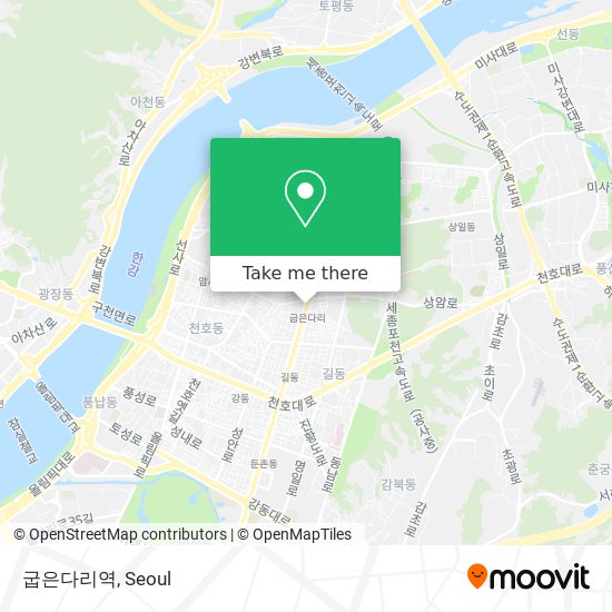 굽은다리역 map