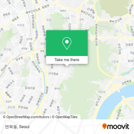 면목동 map