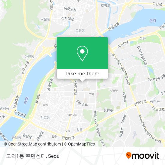 고덕1동 주민센터 map