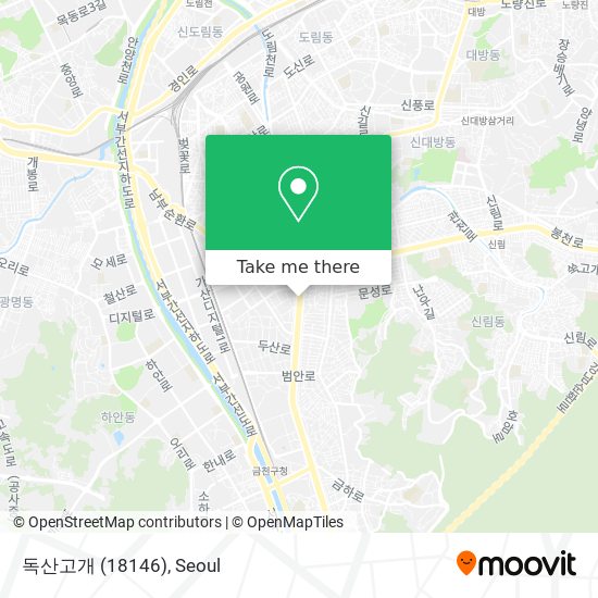 독산고개 (18146) map