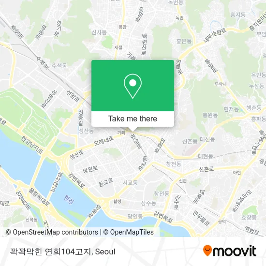 꽉꽉막힌 연희104고지 map