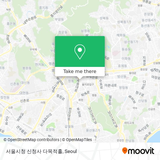 서울시청 신청사 다목적홀 map