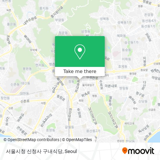 서울시청 신청사 구내식당 map