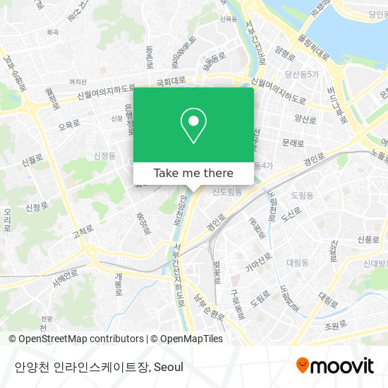 안양천 인라인스케이트장 map