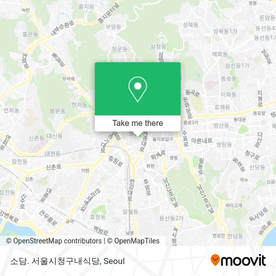 소담. 서울시청구내식당 map