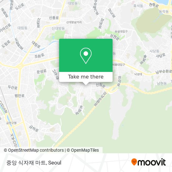 중앙 식자재 마트 map