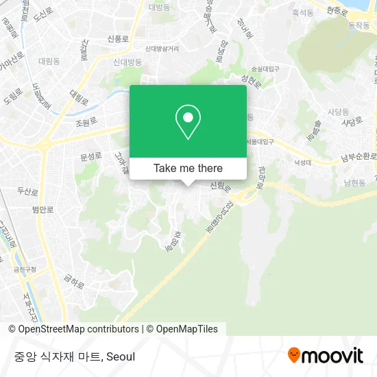 중앙 식자재 마트 map
