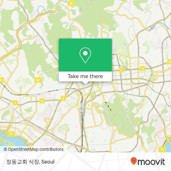 정동교회 식장 map