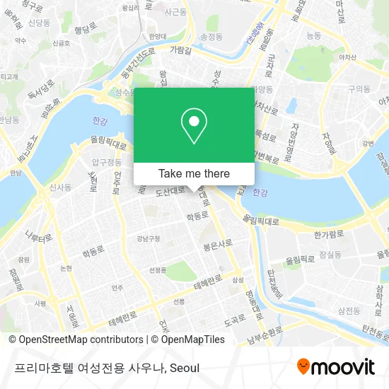 프리마호텔 여성전용 사우나 map