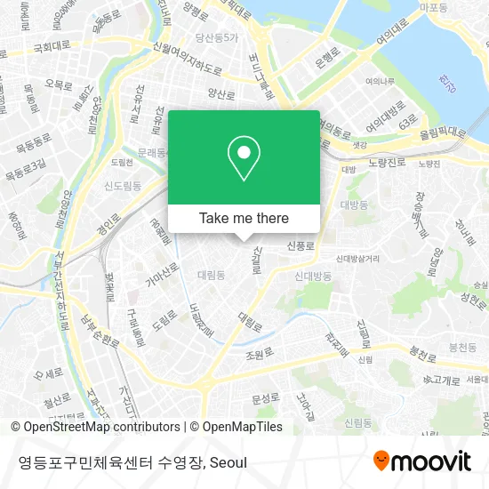 영등포구민체육센터 수영장 map