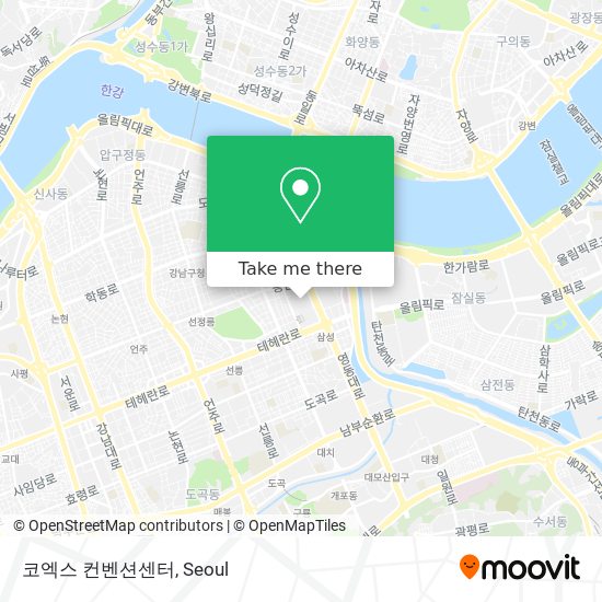 코엑스 컨벤션센터 map