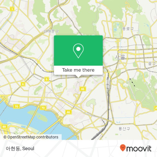 아현동 map