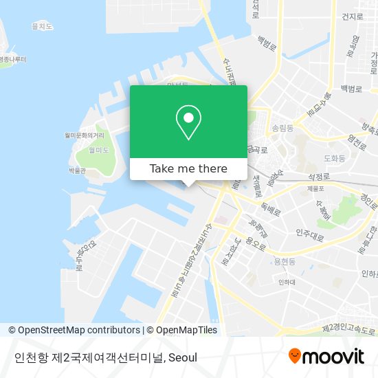 인천항 제2국제여객선터미널 map