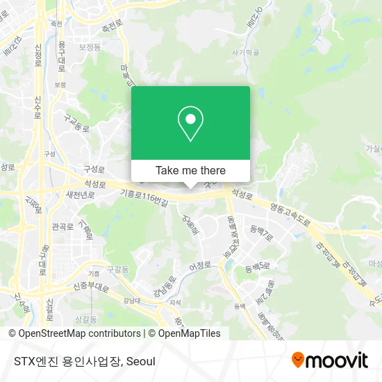STX엔진 용인사업장 map