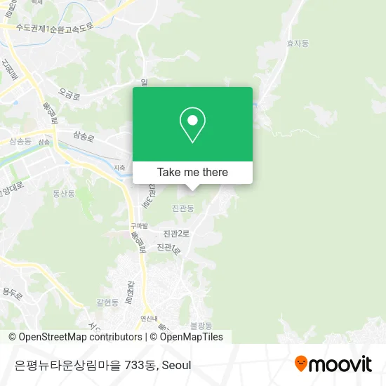 은평뉴타운상림마을 733동 map