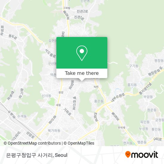 은평구청입구 사거리 map