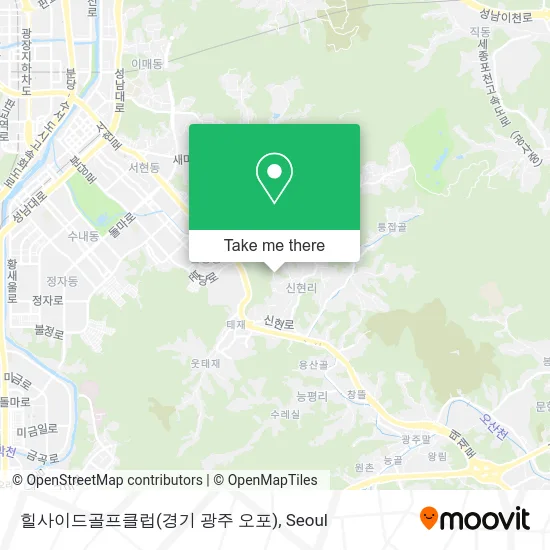 힐사이드골프클럽(경기 광주 오포) map