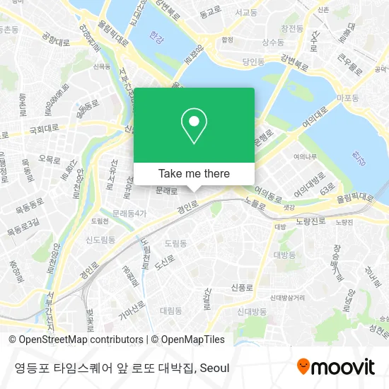 영등포 타임스퀘어 앞 로또 대박집 map