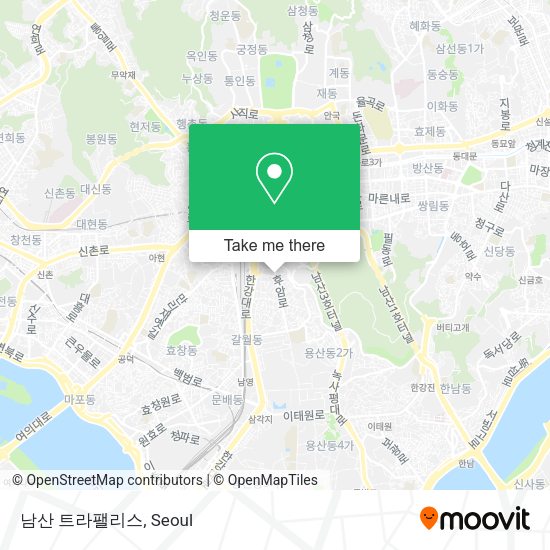 남산 트라팰리스 map