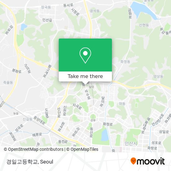 경일고등학교 map