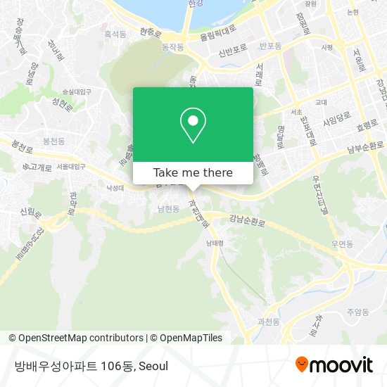 방배우성아파트 106동 map