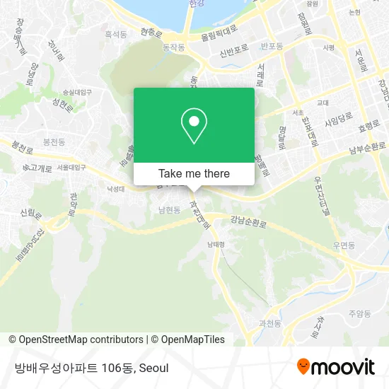 방배우성아파트 106동 map