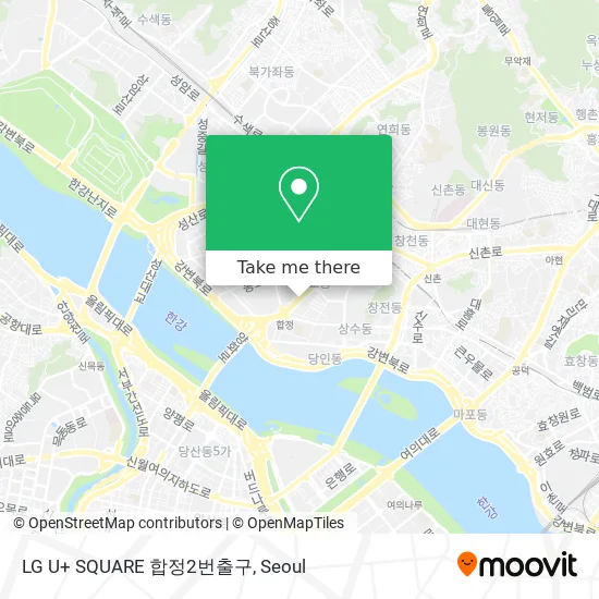 LG U+ SQUARE 합정2번출구 map