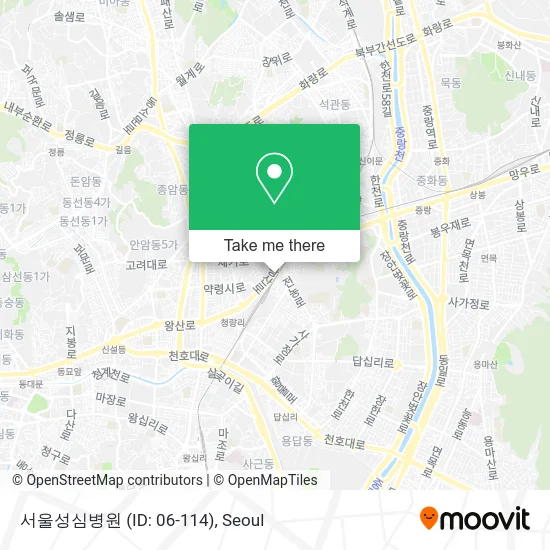 서울성심병원 (ID: 06-114) map
