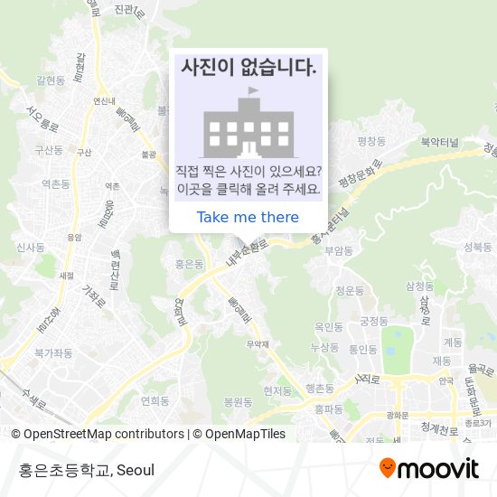 홍은초등학교 map